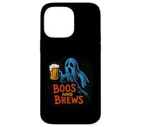 Boos and Brews Vintage Fantasma con Birra Halloween Mixology Custodia per iPhone 14 Pro Max