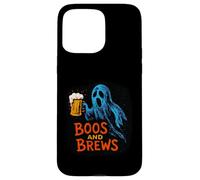 Boos and Brews Vintage Fantasma con Birra Halloween Mixology Custodia per iPhone 15 Pro Max