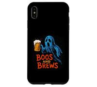 Boos and Brews Vintage Fantasma con Birra Halloween Mixology Custodia per iPhone XS Max