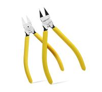 BOOSDEN 2 Pezzi Tronchesine Piccole 15 cm, Tronchesi a Molla con Taglio a Raso, Pinze Precisione per Ferro, Bigiotteria, Modellismo, Fiori Artificiali e Elettronica