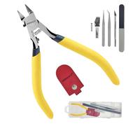 BOOSDEN Gundam, kit di attrezzi per modellismo, 9 pezzi, set di attrezzi per hobby, strumenti di base per modellismo, riparazione e fissaggio