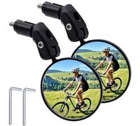 BOOSHMall 2 Pezzi Specchietti per Bicicletta, Girevole a 360° Specchietto Retrovisore Bici, Elettrico, Moto, Bicicletta Elettrica per Manubrio da 16-22 mm
