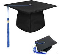 BOOSHMall Cappello Laurea Donna Uomo Tocco di Laurea Graduation Cap Berretto da Laureato Laurea Gadget per Cerimonie di Laurea Festa di Laurea, Blu