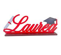 BOOSHMall Centrotavola Laurea, Decorazione in Legno, Decorazioni Laurea Tavolo, Ornamenti per Laurea, Decorazioni Laurea, Decorazione in Legno per Feste