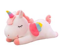 Boosns Peluche unicorno Regalo di peluche Rainbow Pony (Bianca30cm)