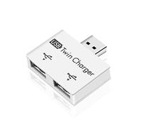 Booso 1 PZ USB Hub a 2 Porta Caricatore Hub Adattatore USB Splitter Mini Dual USB Ricarica Extender per Telefono Computer