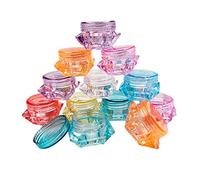 Booso Vaso Cosmetico di Plastica Recipiente Del Campione di Recipiente con Coperchio Coperchio di Un Avvitare per Ombra una Palpebre, Unghie, Polvere