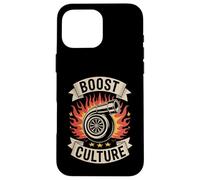 Boost Culture Car Turbo Tuning JDM Lifestyle Streetwear Custodia per iPhone 16 Pro Max