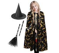 Boost Halloween Excitement Boys Girls Children Cape Kids Witch Costume