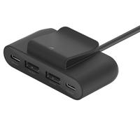 Boostcharge 4 Porta USB Alimentazione Amplificatore Usb-C A 2X Usb-A 2X Nero