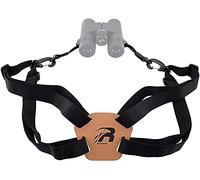 BOOSTEADY Binocular Harness Strap Regolabile Elasticizzato, 2 Loop Connettori Fotocamera Pettorale Cablaggio Accessori Caccia, Nero Tracolla Fotocamera