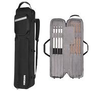 BOOSTEADY Custodia Rigida Premium per Stecche da Biliardo, Custodia per Stecche da Biliardo 4 x 4, Contiene 4 Aste + 4 Tiranti, Fodera Velluto, Porta Accessori, Spallacci Regolabili