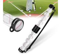 BOOSTEADY Raccogli Baseball Resistente - Contenitore per 10 Baseball, con Spallina - Rapido Raccolto e Riordino - Accessorio per Baseball (Palle Non Incluse), A Doppia Canna