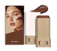 Boosted Skin Tint Balm, Solid Tinted Moisturizing Contour Stick Foundation Face, Even Skin Tone Portable Moisturizing Essence Stick, Create a Natural Look (01#)