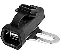 Booster 180-3024, doppia presa USB male Nero
