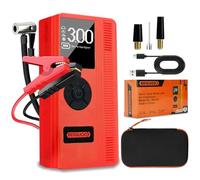 Booster Avviamento Auto con Compressore Aria Portatile 150PSI, 3000A 12V Starter Batteria, Avviatore Batteria emergenza Auto/Moto per 8.0L Gas/6.0L Diesel con LED Torcia