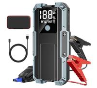 Booster Car Starter, 3000 A 26800 mAh Emergency Jump Starter for Car/Motorcycle Booster Dancing Car (7.0L Gas or 5.5L Diesel) 12 V Jump Starter Booster LED Flashlight USB Charging di avviamento