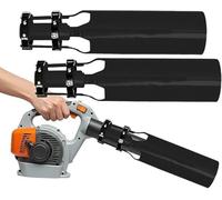 Booster di flusso d'aria for soffiatore for foglie - Attacco ugello amplificatore, compatibile con la maggior parte dei soffiatori for foglie for lavori in giardino migliorati(Black(2 pcs))