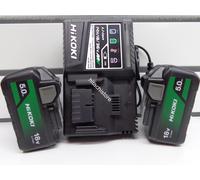 BOOSTER PACK 5 HIKOKI: 2 BATTERIE BSL1850MA 18V 5.0Ah + CARICABATTERIA UC18YSL3