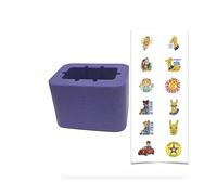 Booster per cintura di sicurezza auto senza BPA, mantiene la presa stabile e verticale - con adesivo di sicurezza per bambini, confezione da 1, alta - fibbia da tirare sopra