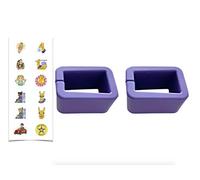 Booster per cintura di sicurezza auto senza BPA, mantiene la presa stabile e verticale, con adesivo di sicurezza per bambini, confezione da 2 pezzi