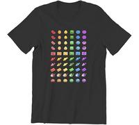 Booster Rainbow Round Collar Tshirt Saga Pure Cotton Basic T Shirt Men Clothes Fashion Fluffy Black