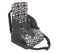 Booster Seat Cushion, Soft Portable Kids Stool Pad, Toddler Chair with Safety Buckles, Compact Padded Dining Table Booster, Ideal for Home, Travel and Restaurant Use, Gray
