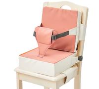 Booster Seat, Detachable Booster Seat Cushion, Anti Scratch Boosters Seat, High Density Sponge Boosters Seat, Non Slip Booster Seats for Kids (Pink, Dark Orange, Gray)