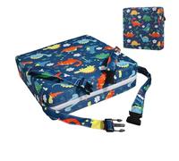 Booster Seat For Dining Table - Adjustable Chair Pad, Heightening Cushion | Thick Washable Kids Riser, Comfortable Soft for Baby Toddler Feeding Kitchen Travel Portable Use