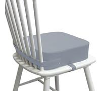Booster Seats Kitchen Chair, Salon Seat Kids, 13,39 x 13,39 x 3,94 pollici, Height Increasing Cushion, Comfort Slip Resistant Design for Dining, Barber, and Home Use, Gray