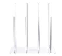 Boot Rack Organizer, Acrylic Shoe Display, Tall Sneaker Storage, Space-Saving Tiered Design, Clear Modern Stand for Bedroom, Hallway, Dorm Room, 15.4x9.4x15.7 Inches