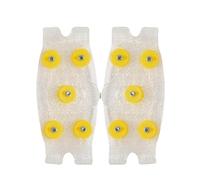 Boot Traction Grips - TPE Rubber 11cm, Ice Snow Spikes Pair, 5 Steel Studs | Anti Slip Ice Grippers Durable Winter Shoe Spikes, Traction For Walking On Iced, Snow, Slushy Roads, Outdoor Safety, Hiking