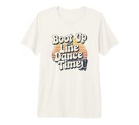 Boot Up It’s Line Dance Time Ballo Country Design Maglietta Premium