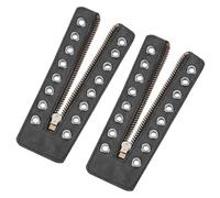 Boot Zipper - PU Leather 15.9cm, 8 Eyelet Insert, Seamless Blend | Secure Fit, Shoe Lace Zipper, Boot Extender For Adults, Men, Women, Work Shoes, Running Sneakers, Hiking Shoes, Outdoor, Gear