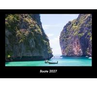 Boote 2027 Fotokalender DIN A3: Monatskalender mit Bild-Motiven von Autos, Eisenbahn, Flugzeug und Schiffen