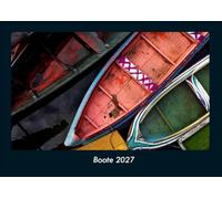 Boote 2027 Fotokalender DIN A4: Monatskalender mit Bild-Motiven von Autos, Eisenbahn, Flugzeug und Schiffen