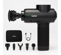 BOOTECH Pistola per massaggi muscolari, massaggiatore professionale a tessuto profondo con 10 mm di ampiezza, massaggiatore silenzioso con 5 teste& 5 velocità per recupero sportivo, sollievo dal