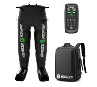 BOOTECH Pressoterapia Premium Ricaricabile Pantaloni per la casa, Massaggiatore per Gambe Stanche, Migliora la Circolazione, Recupero Muscolare Drenaggio Linfatico Cellulite Automia Batteria 5H
