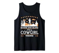 Boots and Bling It’s a Cowgirl Thing Rodeo Gift Canotta