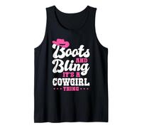Boots and Bling It’s a Cowgirl Thing Rodeo Gift Canotta