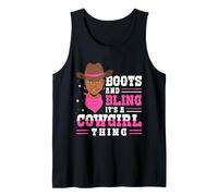 Boots and Bling It’s a Cowgirl Thing Rodeo Gift Canotta