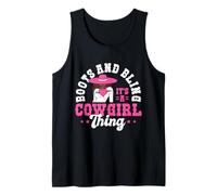 Boots and Bling It’s a Cowgirl Thing Rodeo Gift Canotta