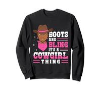 Boots and Bling It’s a Cowgirl Thing Rodeo Gift Felpa