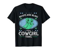 Boots and Bling It’s a Cowgirl Thing Rodeo Gift Maglietta