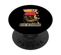 BOOTS BUGS AND BAD DESISIONS PopSockets PopGrip Adesivo