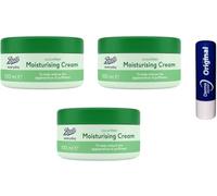 Boots Cetriolo Crema Idratante 100ML Trio Pack per ridurre la comparsa di gonfiore con balsamo labbra originale gratuito