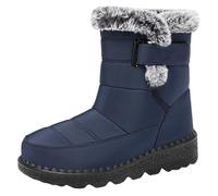Boots Donna Neve Stivali da Donna Comfort Lunghi con Cerniera E Lacci sotto Motivo Stampato a Stivali da Giardino Western Generisch Stivaletti da retrò da Stivaletto Neve