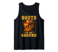 Boots On The Ground Cowboy Boots Western Country Style Canotta