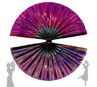 Boots on The Ground Hand Fan, Boots On The Ground Hand Fan Popping Fan, Clacking Fans for Line Dancing, Line Dance Fans That Make Sounds (B)