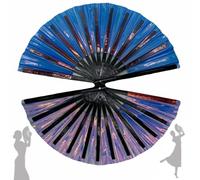 Boots on The Ground Hand Fan, Boots On The Ground Hand Fan Popping Fan, Clacking Fans for Line Dancing, Line Dance Fans That Make Sounds (F)